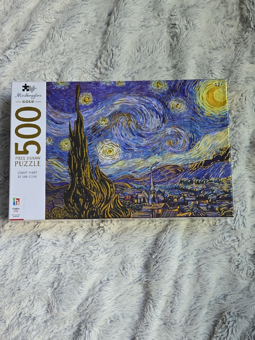 Van Gogh Starry Night 500-Piece Puzzle - Mindbogglers Gold